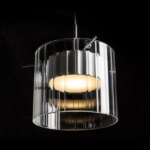 RENDL R11679 ESTRA LED függőlámpatest, üveg fehér átlátszó üveg
