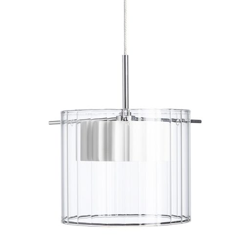 RENDL R11679 ESTRA LED függőlámpatest, üveg fehér átlátszó üveg