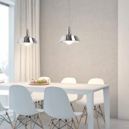 GOLDIE 36 závěsná chrom 230V LED E27 30W
