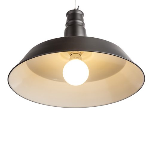 GOLDIE 46 függőlámpa fekete/fehér 230V LED E27 30W