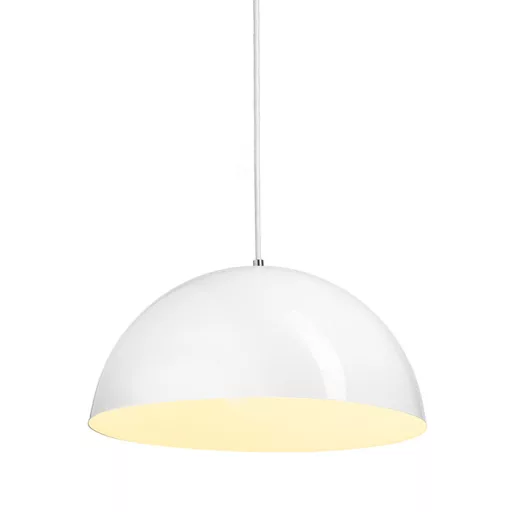 MONROE 40 závěsná lesklá bílá/bílá 230V LED E27 30W