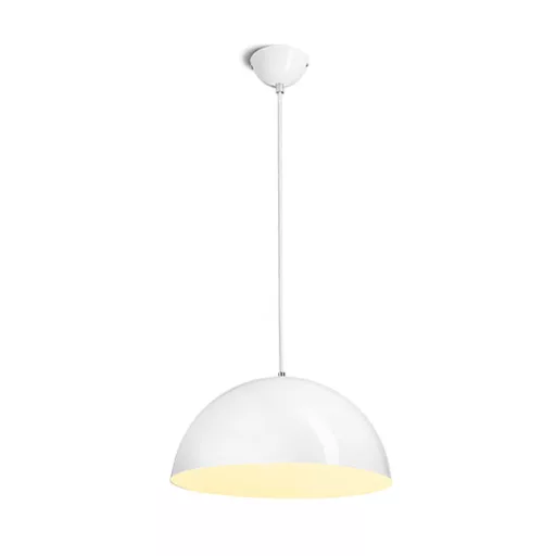 MONROE 40 závěsná lesklá bílá/bílá 230V LED E27 30W