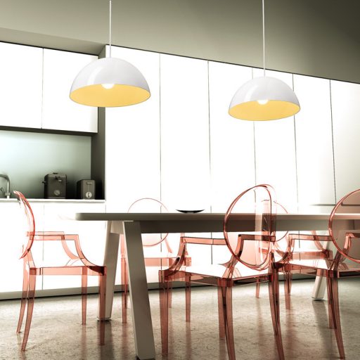 RENDL R11707 MONROE függőlámpatest, fém csillogó fehér/fehér