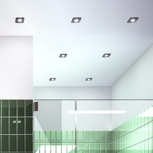 RENDL R11741 WATERBOY LED mennyezeti lámpa, fürdőszoba LED IP65 matt fekete