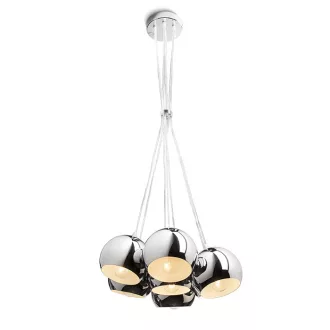 ASTROMET VII závěsná chrom 230V LED E27 7x11W