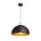 CARISSIMA 40 závěsná matná černá/zlatá 230V LED E27 15W
