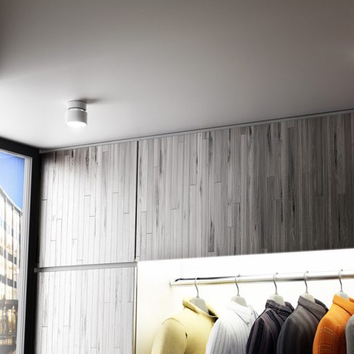 RENDL R11770 PIXIE felületre szerelhető lámpatest, downlight fehér króm