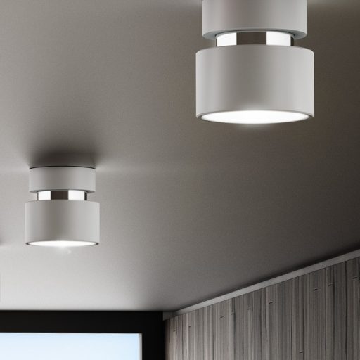 RENDL R11770 PIXIE felületre szerelhető lámpatest, downlight fehér króm