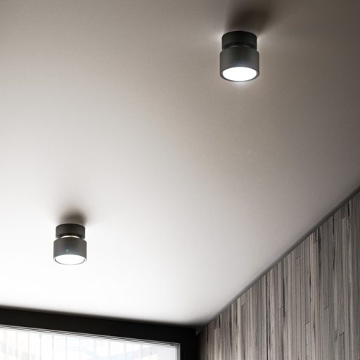 RENDL R11771 PIXIE felületre szerelhető lámpatest, downlight fekete króm