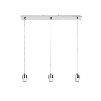   MORE 60 stropní závěsná základna chrom 230V LED E27 3x15W