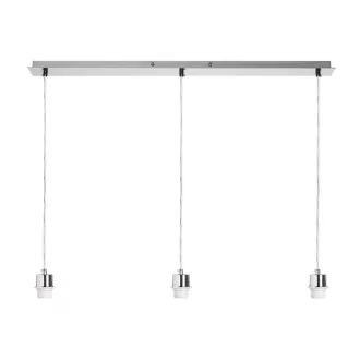   MORE 80 stropní závěsná základna matný nikl 230V LED E27 3x15W