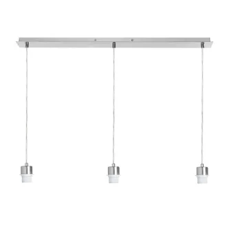   MORE 80 stropní závěsná základna chrom 230V LED E27 3x15W