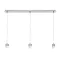 MORE 80 stropní závěsná základna chrom 230V LED E27 3x15W