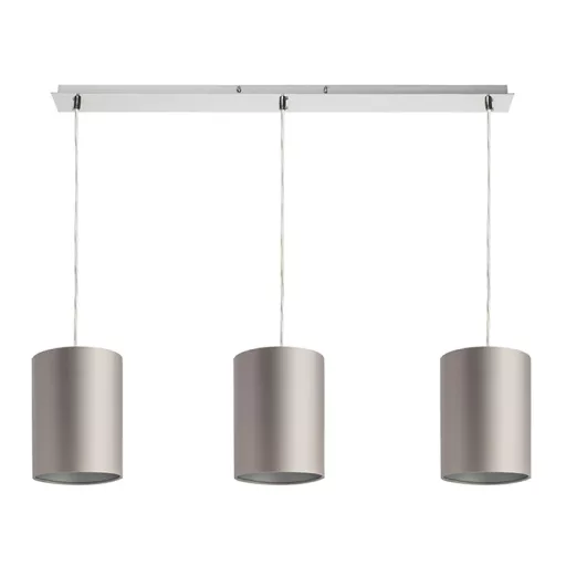 MORE 80 stropní závěsná základna chrom 230V LED E27 3x15W