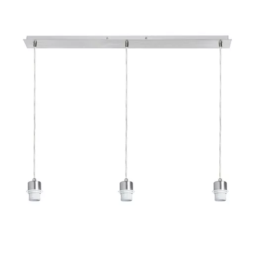 MORE 80 stropní závěsná základna chrom 230V LED E27 3x15W