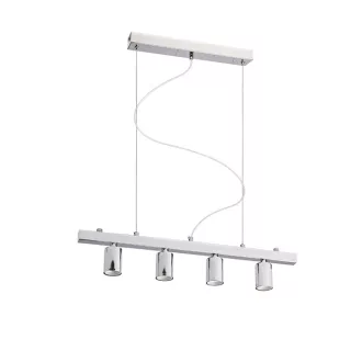 RALLONG IV závěsná základna chrom 230V LED E27 4x15W