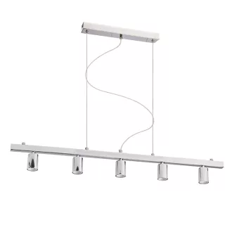 RALLONG V závěsná základna chrom 230V LED E27 5x15W