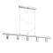 RALLONG V závěsná základna chrom 230V LED E27 5x15W