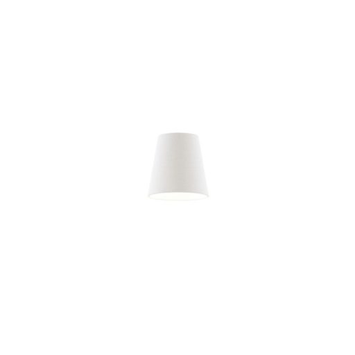 RENDL R11800 CONNY lámpabúra, asztali/állólámpa búrák Polycotton fehér/fehér PVC