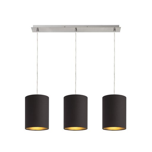 RENDL R11802 RON lámpabúra, univerzális lámpaernyők Polycotton fekete/arany fólia