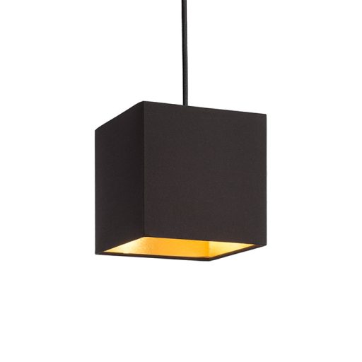 RENDL R11812 TEMPO lámpabúra, univerzális lámpaernyők Polycotton fekete/arany fólia