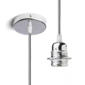 ELISA závěsná sada CHZ+Č/BK+CHO 230V LED E27 15W