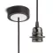 HEX závěsná sada ČZ+ČK+ČCHO+BK1 černá  230V LED E27 15W
