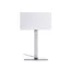 PLAZA M asztali lámpa fehér króm 230V LED E27 15W