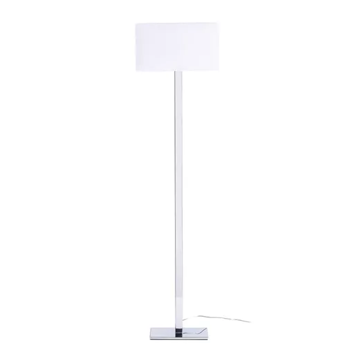 PLAZA állólámpa fehér króm 230V LED E27 15W
