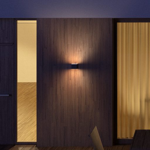 RENDL R12012 CHOIX LED kültéri lámpa, fel-le világító IP54 antracit