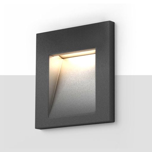 RENDL R12014 TESS LED kültéri lámpa, falba süllyesztett IP54 ezüstszürke