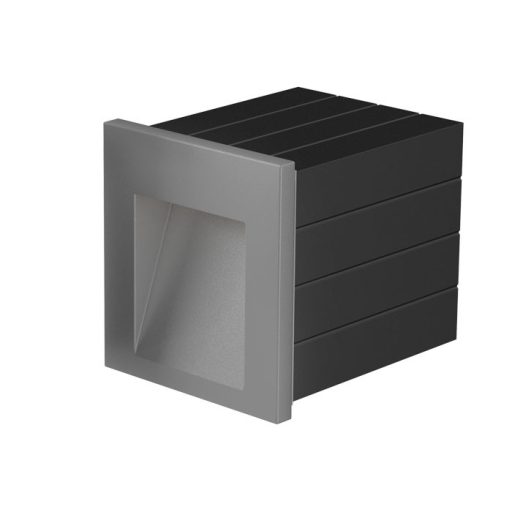 RENDL R12014 TESS LED kültéri lámpa, falba süllyesztett IP54 ezüstszürke