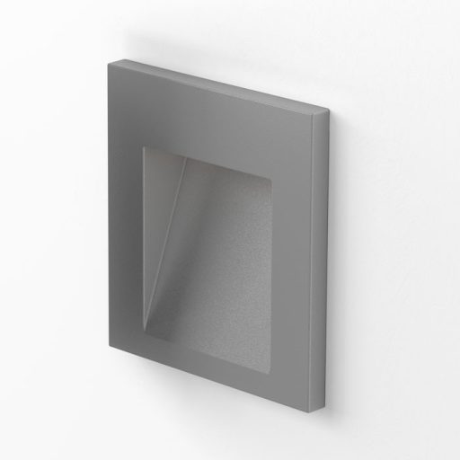 RENDL R12014 TESS LED kültéri lámpa, falba süllyesztett IP54 ezüstszürke