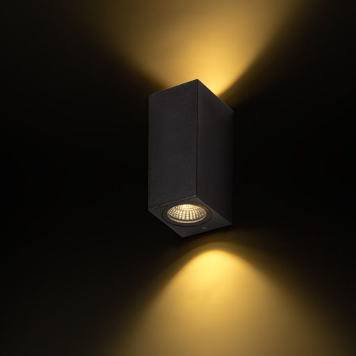 RENDL R12028 KUBI LED kültéri lámpa, fel-le világító IP54 antracit