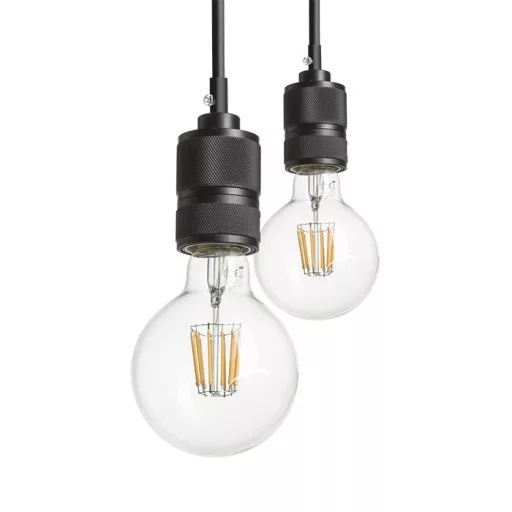 CINDY VI závěsná černá 230V LED E27 6x15W