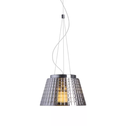 CORONA závěsná chromované sklo 230V LED E27 15W