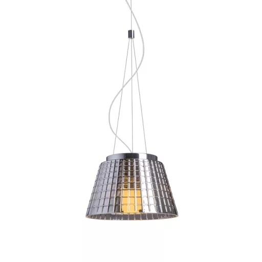 CORONA závěsná chromované sklo 230V LED E27 15W