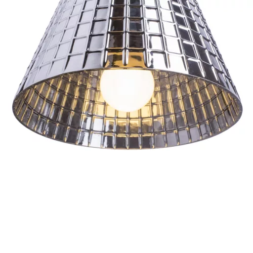 CORONA závěsná chromované sklo 230V LED E27 15W