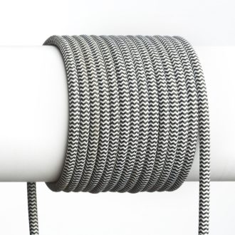 RENDL R12216 FIT lámpabúra, kábel fekete/fehér