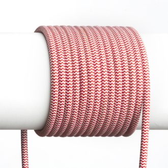 RENDL R12227 FIT lámpabúra, kábel piros/fehér