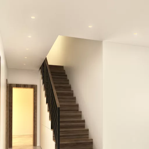 QUO R süllyesztett lámpa  gipsz 230V LED GU10 8W