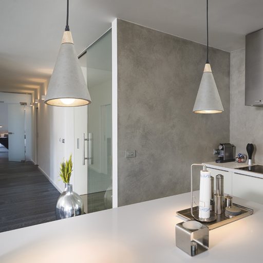 RENDL R12380 HEIDI függőlámpatest, dekoratív beton/fa