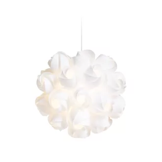 COCO závěsná bílé PVC 230V LED E27 15W