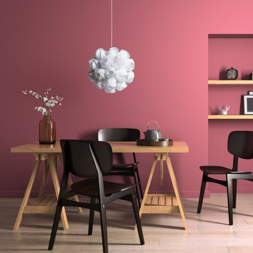 RENDL R12384 COCO függőlámpatest, dekoratív fehér PVC