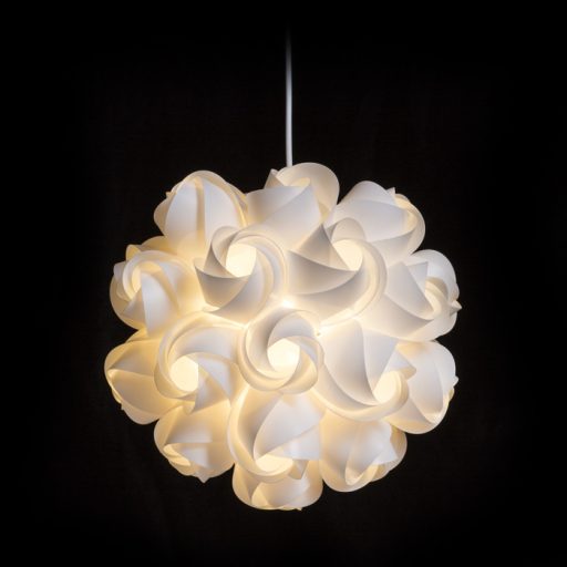 RENDL R12384 COCO függőlámpatest, dekoratív fehér PVC