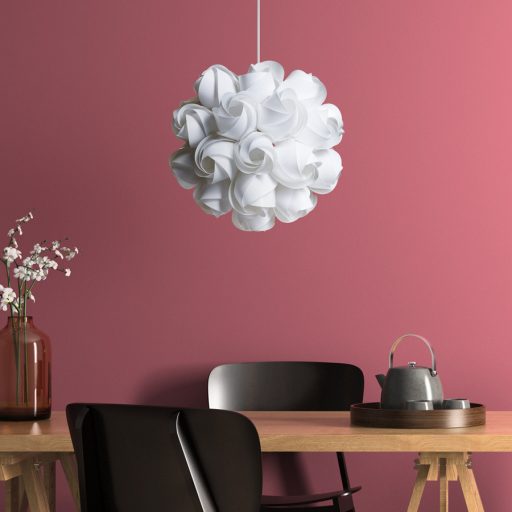 RENDL R12384 COCO függőlámpatest, dekoratív fehér PVC