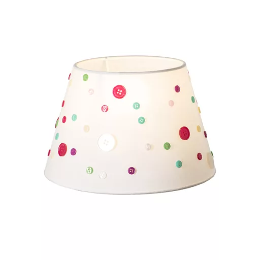 DELISA 25/16 stínidlo bílá knoflíky max. 28W