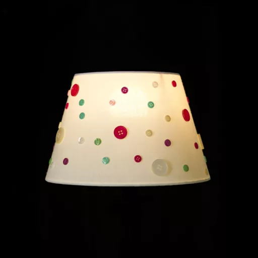 DELISA 25/16 stínidlo bílá knoflíky max. 28W