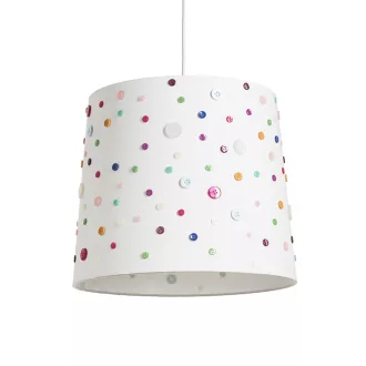DELISA 35/30 stínidlo bílá knoflíky max. 28W