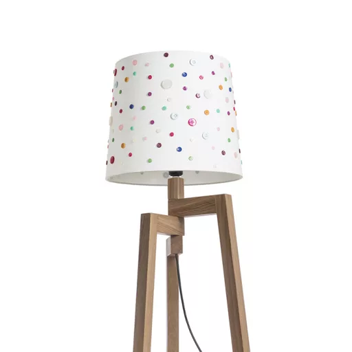 DELISA 35/30 stínidlo bílá knoflíky max. 28W